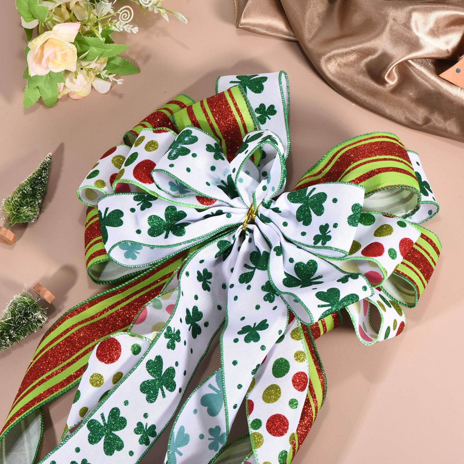 PATIKIL Fiocco Grande Per Albero 116cm x 33cm Decorazione Per Cima