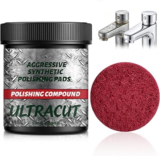 1PC All-in-One Surface Restoration Polish with Pad, 2026 New Multi-Surface Scratch Remover Polishing Compound for Leather Wood Marble Countertop Refrigerators