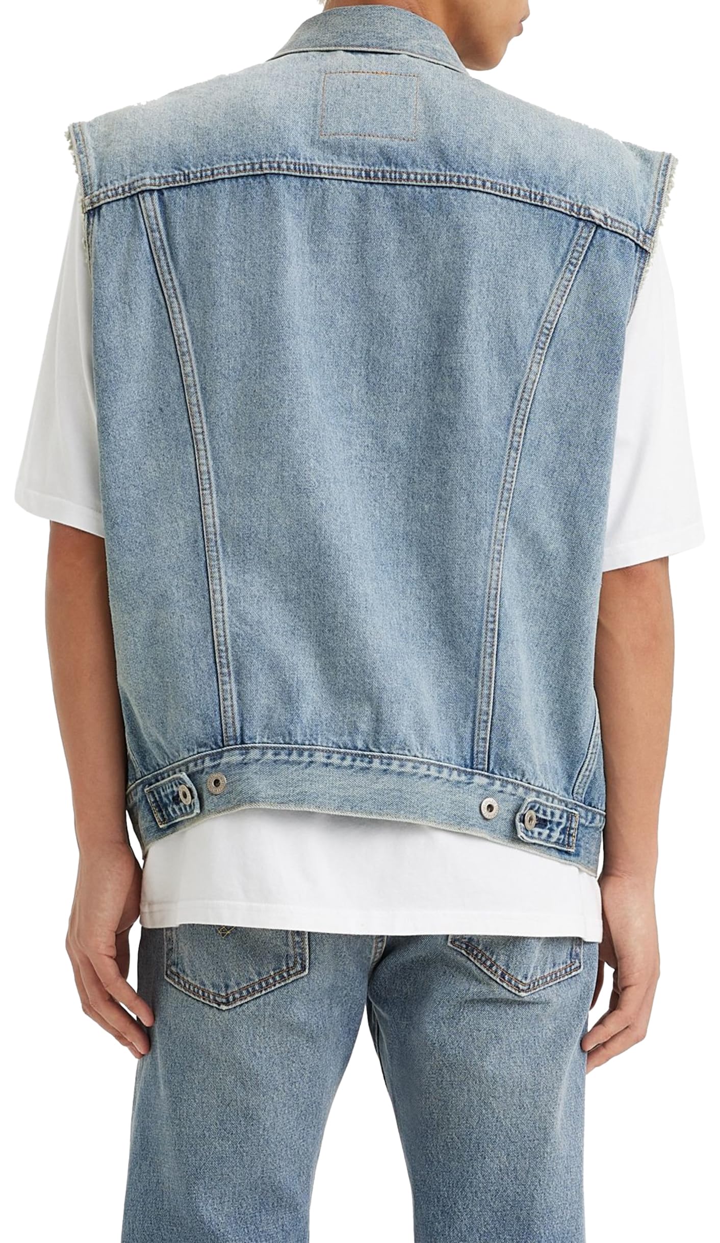 Levi's Relaxed Trucker Gilet in denim Uomo