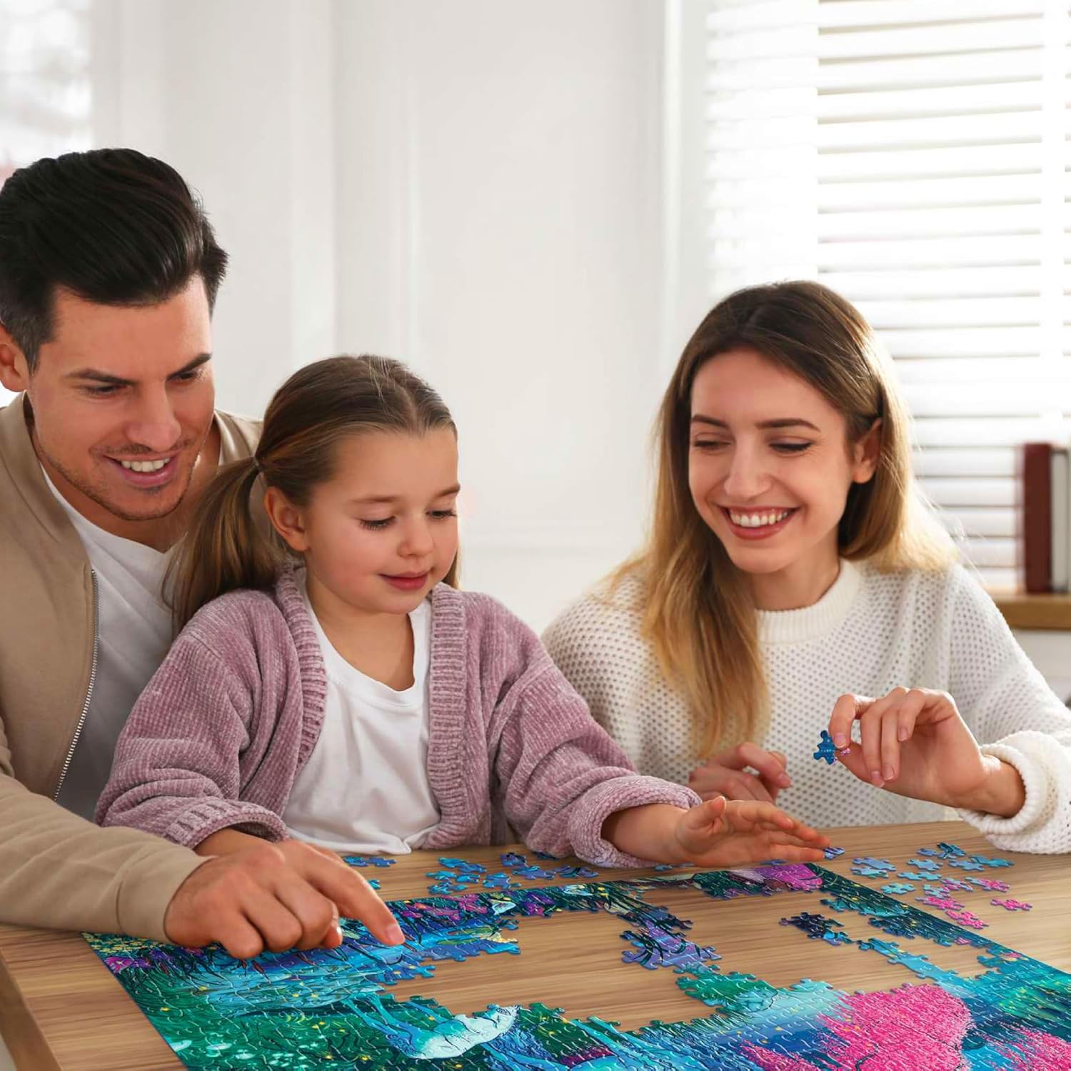 Boardwalk Puzzles Finding Unicorns - 500 Piece Jigsaw Puzzle for Adults, Made in USA