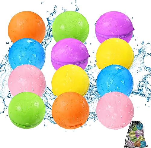 Miniatura 12 de KOKODI Globos de agua reutilizables de llenado rápido, autosellados, bombas de agua recargables para niños y adultos, bola de agua de silicona sin