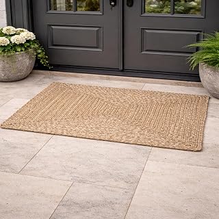 imsid Premium Hand Braided Cotton Door mat 40x60 cm | Soft & Durable Floor Rug for Living Room, Bedroom & Kids Room | Ant... Price In India