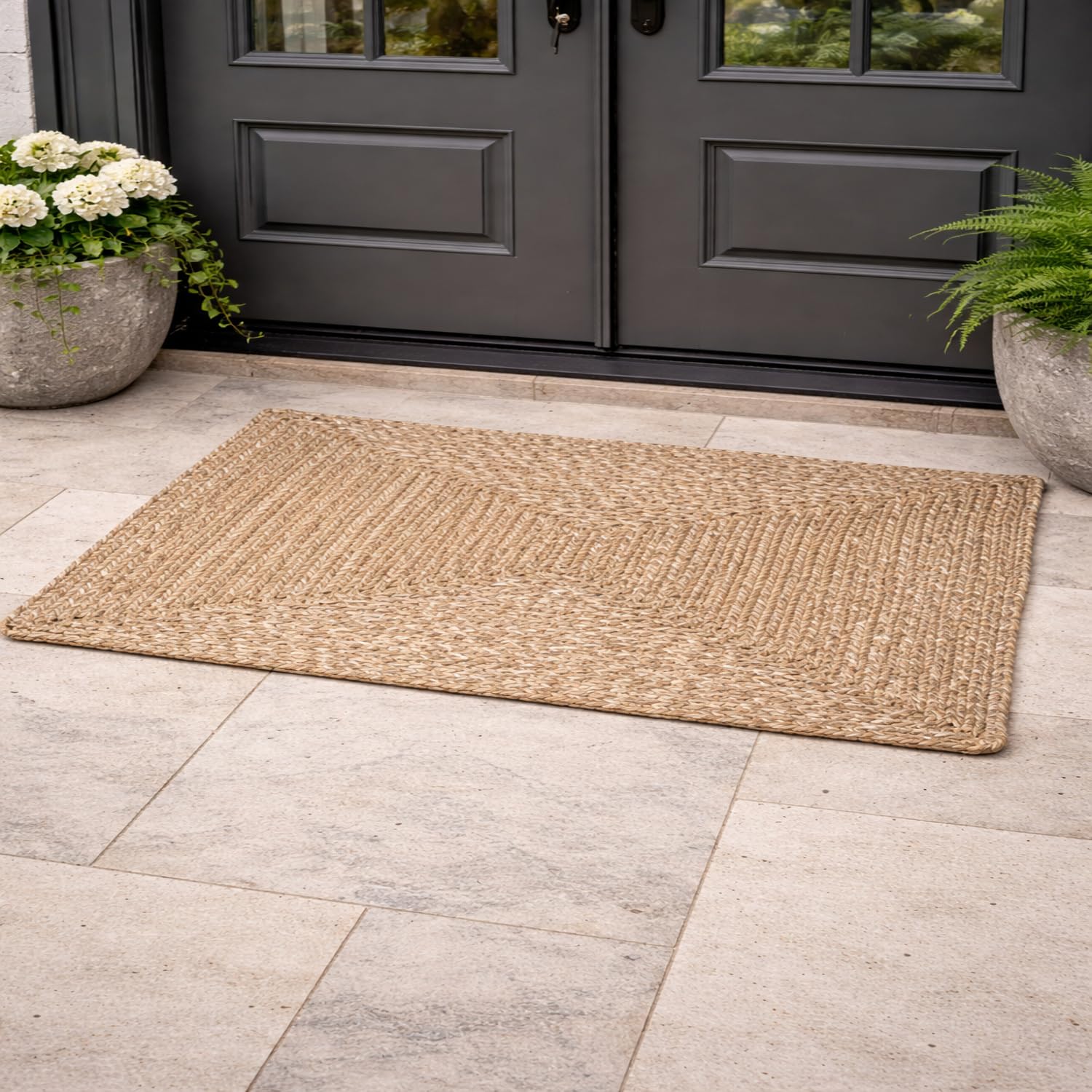 imsid Premium Hand Braided Cotton Door mat 40x60 cm | Soft & Durable Floor Rug for Living Room, Bedroom & Kids Room | Ant... - Review, Price and Buying Guide