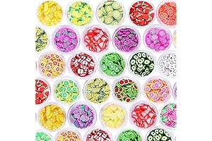 Unleash Your Creativity: 24 Boxes of Vibrant Fruit Slices Charms Embellish Your Artistic Endeavors