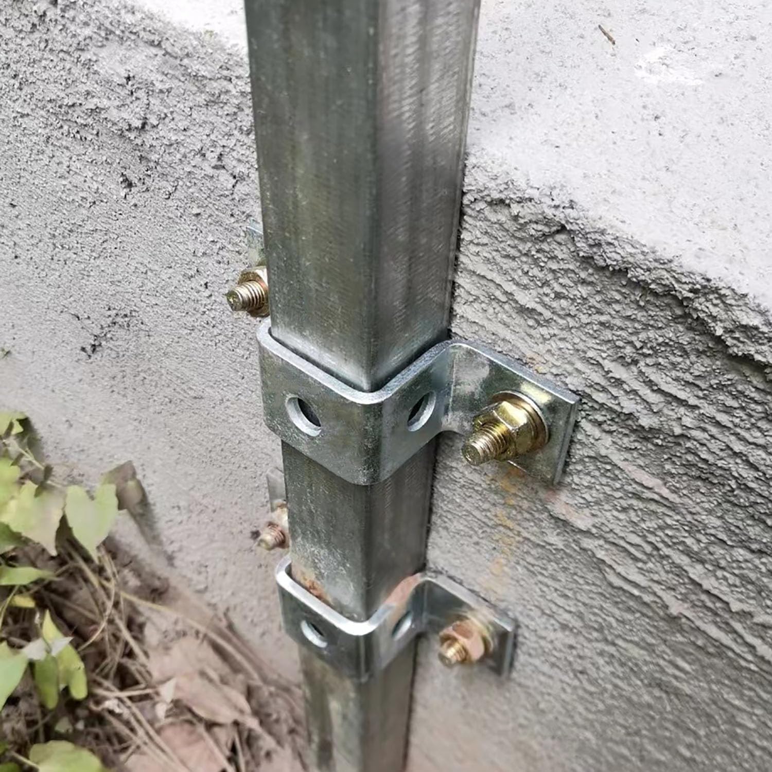 SUNCN 2個 5穴 U字型ストラットコネクターブラケット 高耐久 スチール 電気亜鉛メッキ セキュリティホルダーブラケ Uストラ