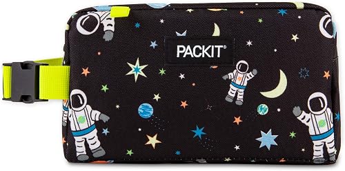 PackIt Freezable Snack Box, eman, Built with ECOFREEZE Technology, Collapsible, Reusable, Zip Closure with Buckle Handle, Great for All Ages and Fresh Snacks on the go