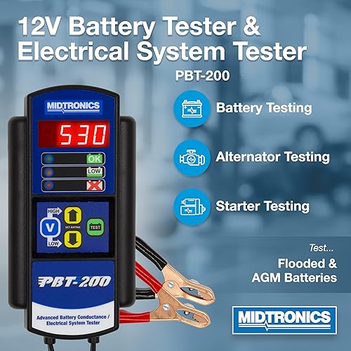 Miniatura 2 de Midtronics PBT200 probador de batería con comprobador de sistema de carga