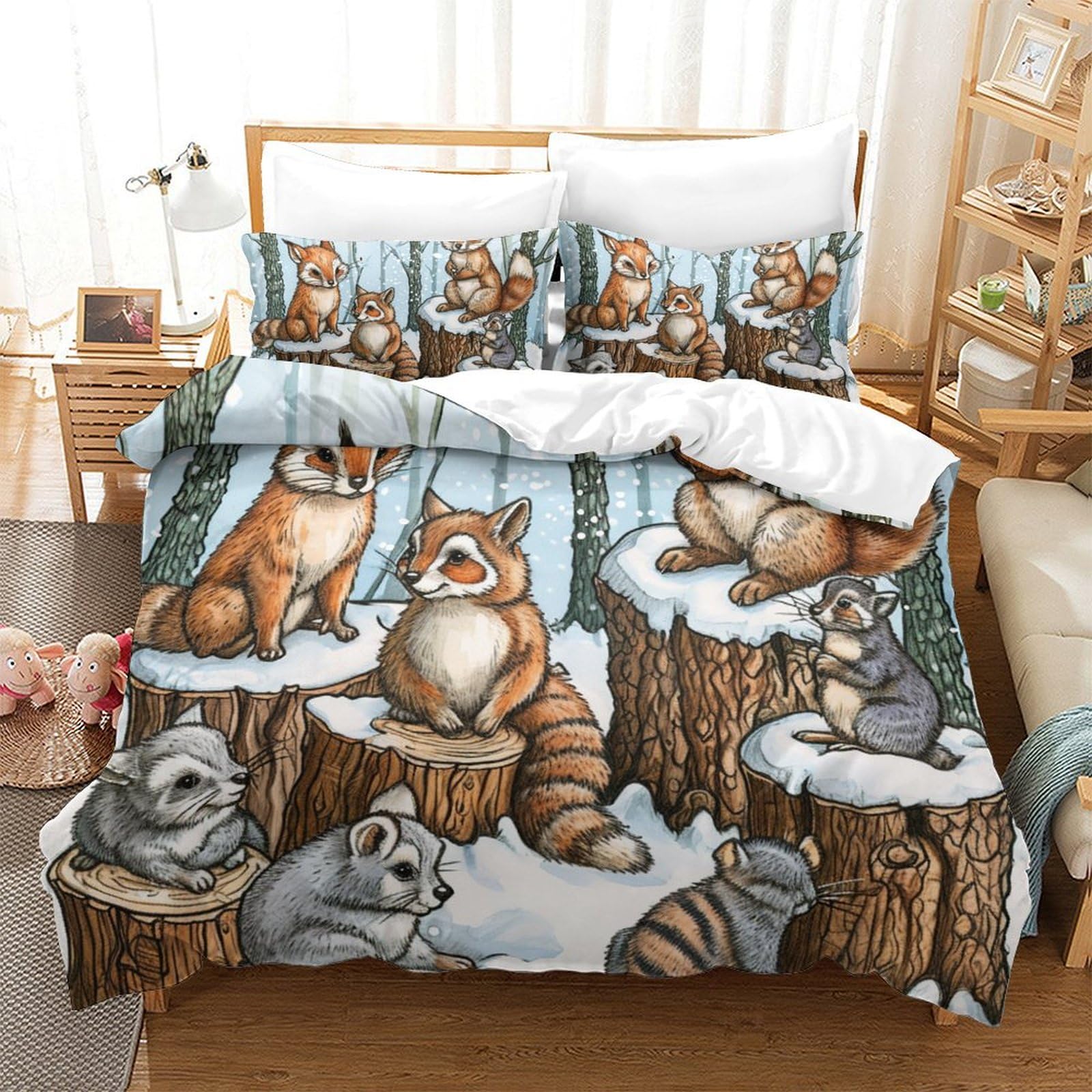 Housse de couette 260x220 écureuil respirante pour stopper la transpiration nocturne