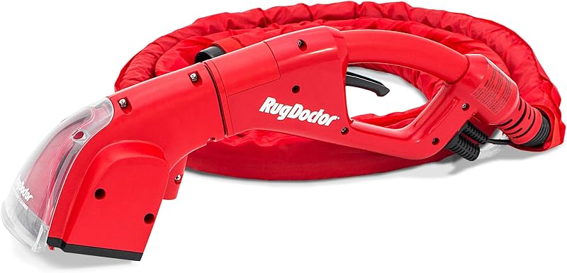 Pro Motorized Upholstery Tool For Pro Deep Commercial Cleaner | Motorized Brush with Strong Suction Sprays and Scrubs to Clean Stairs and Upholstery, Long 12-ft Flexible Hose