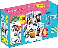 KIT FILME INSTAX MINI 100 FOTOS, Fujifilm, Todas as cameras Instax Mini e Impressora Instax Share SP-1 e SP-2, Filmes, pacote de 10