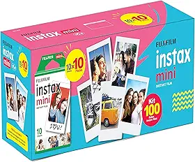 KIT FILME INSTAX MINI 100 FOTOS, Fujifilm, Todas as cameras Instax Mini e Impressora Instax Share SP-1 e SP-2, Filmes, pacote de 10