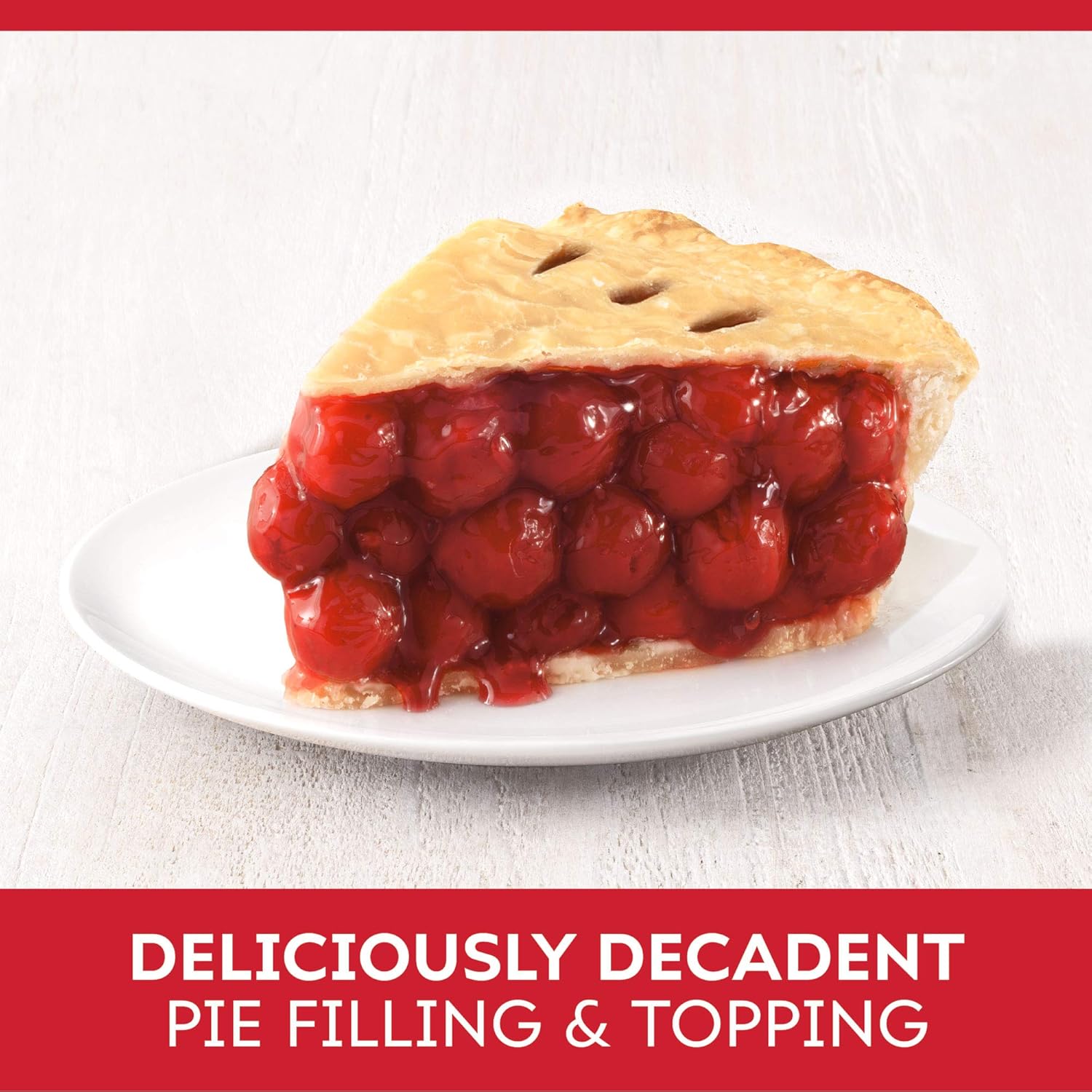 Duncan Hines Comstock More Fruit Cherry Pie Filling and Topping, 21 oz. (Pack of 8)