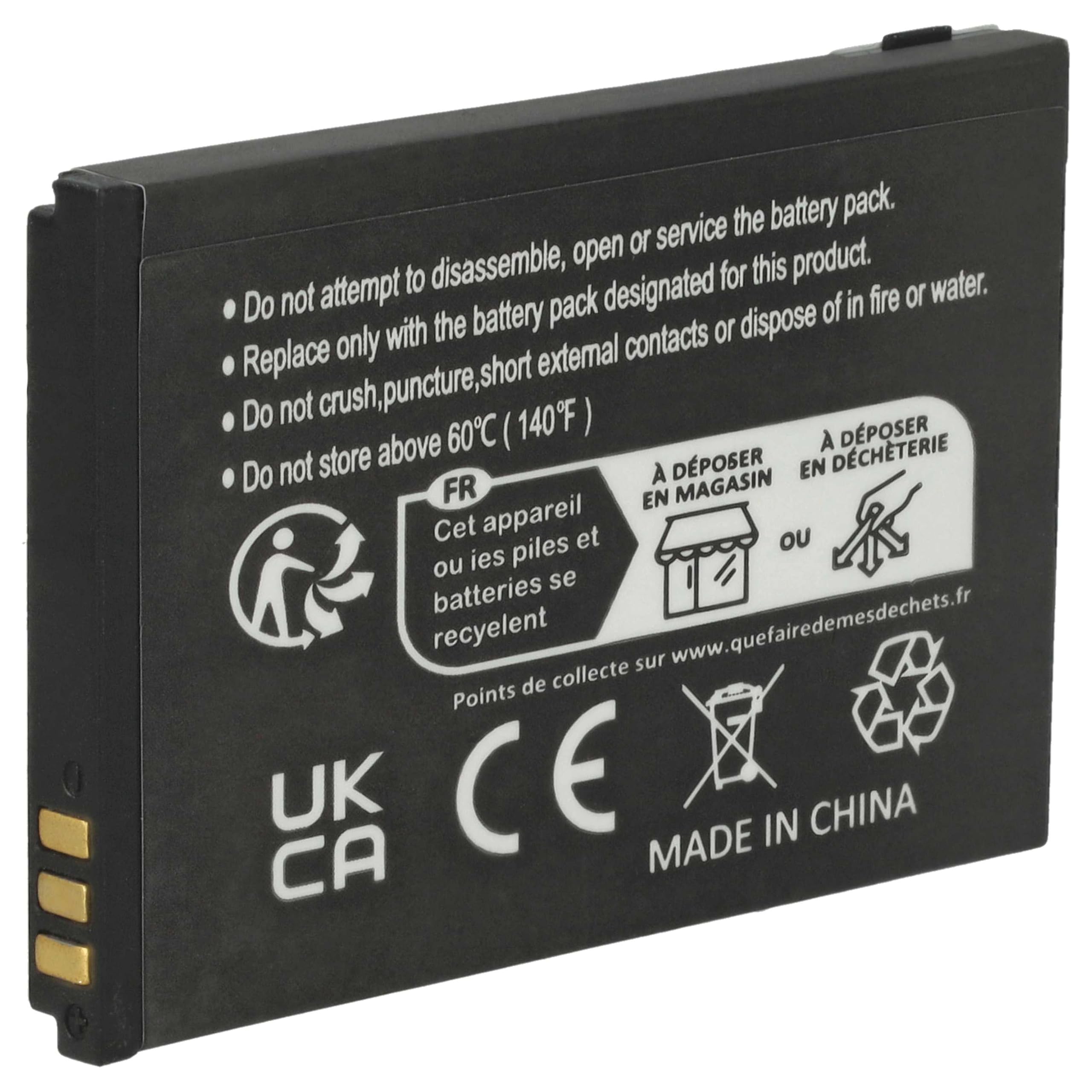 Batterie remplace Doro XD0904009446, 01.10.CAREP0103 pour téléphone