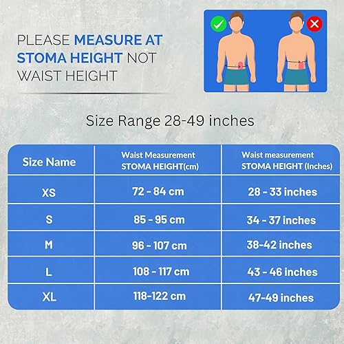 Miniatura 6 de Ostomy Belt Tessa Grey - Fundas para bolsa de ostomía de alta calidad, tela transpirable, funda para bolsa de colostomía para hombres y mujeres