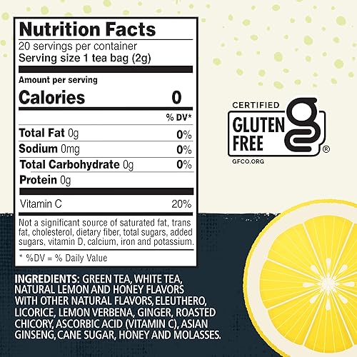 Vista 22 de Celestial Seasonings Té verde antioxidante, contiene cafeína, 20 bolsas de té (paquete de 6)