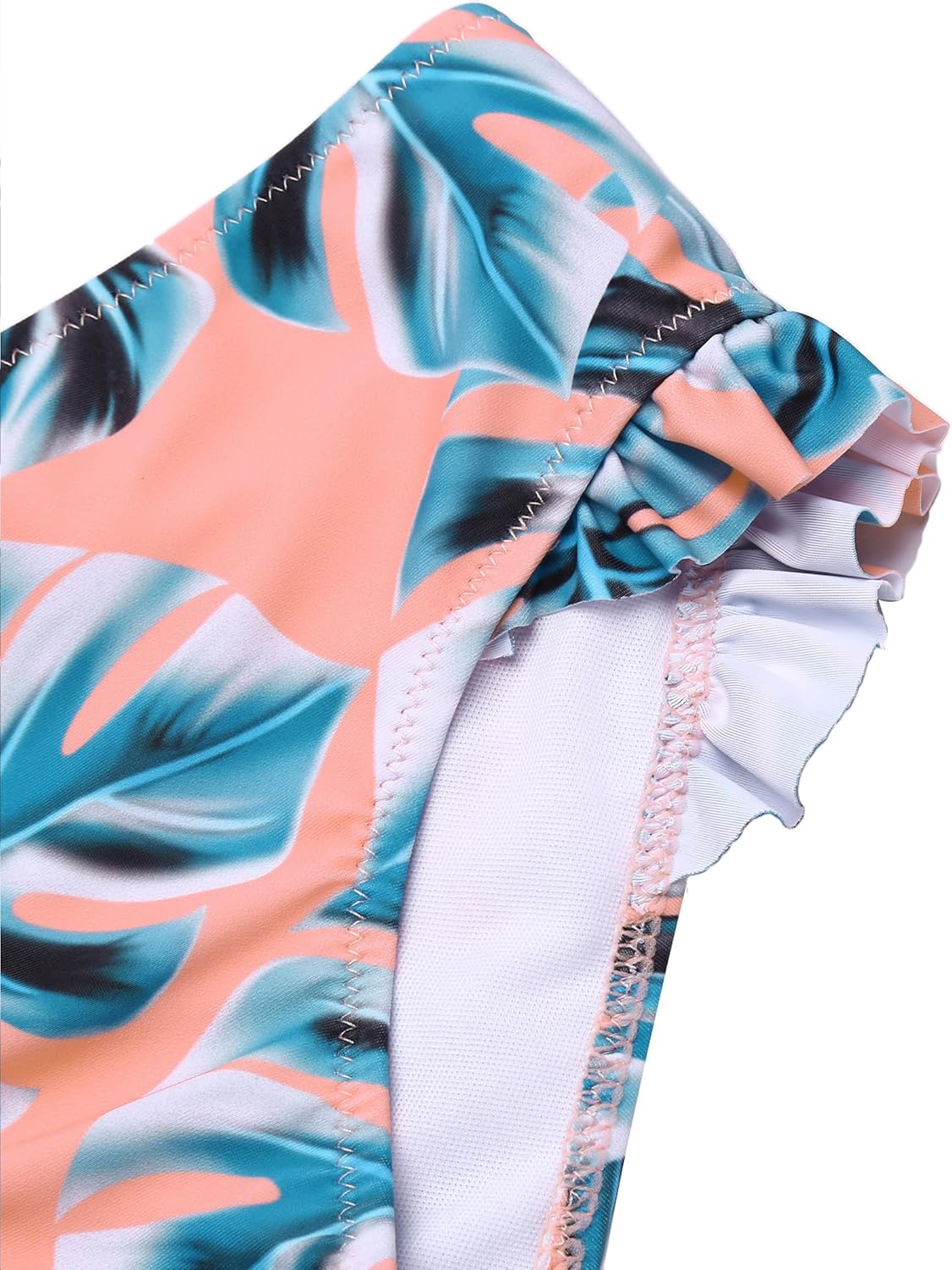 Arshiner Girls Two Piece Swimsuit Ruffles Flounce Printed Bikini Set Swimwear Girl Bathing Suits with Chest Pad 4-15 Years - Image 6