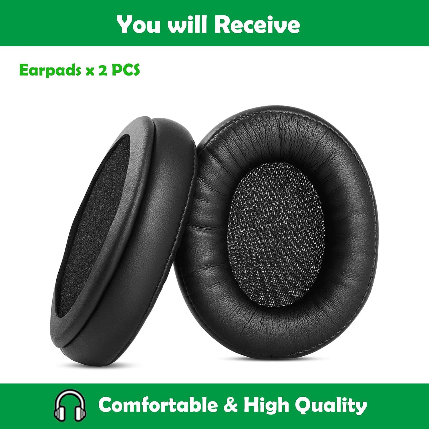 HDR120 Headphone Earpads Replacement Compatible with Sennheiser HDR120 RS120 RS110 HDR110 Headphone Headset Ear Cushions with Premium Protein Leather and Memory Foam image 4