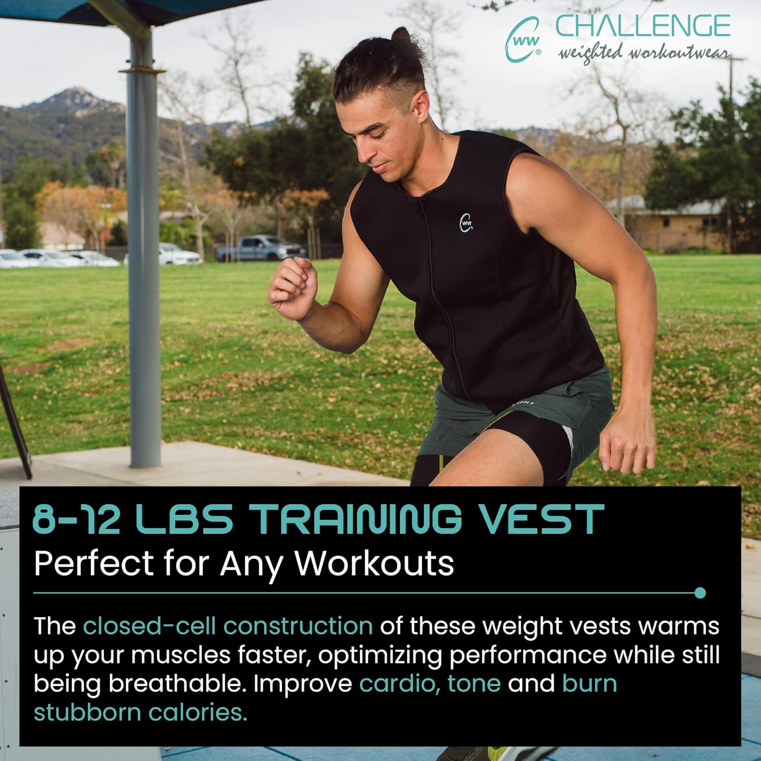 Challenge Weighted Workoutwear 8lb weighted vest