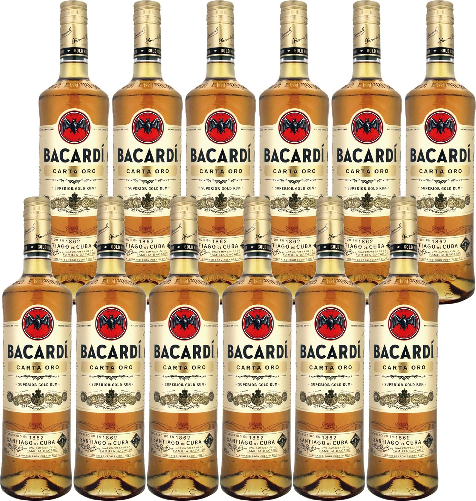 Amazon.co.jp: 【12本ケース販売】バカルディ ゴールド 750ml [ 熟成