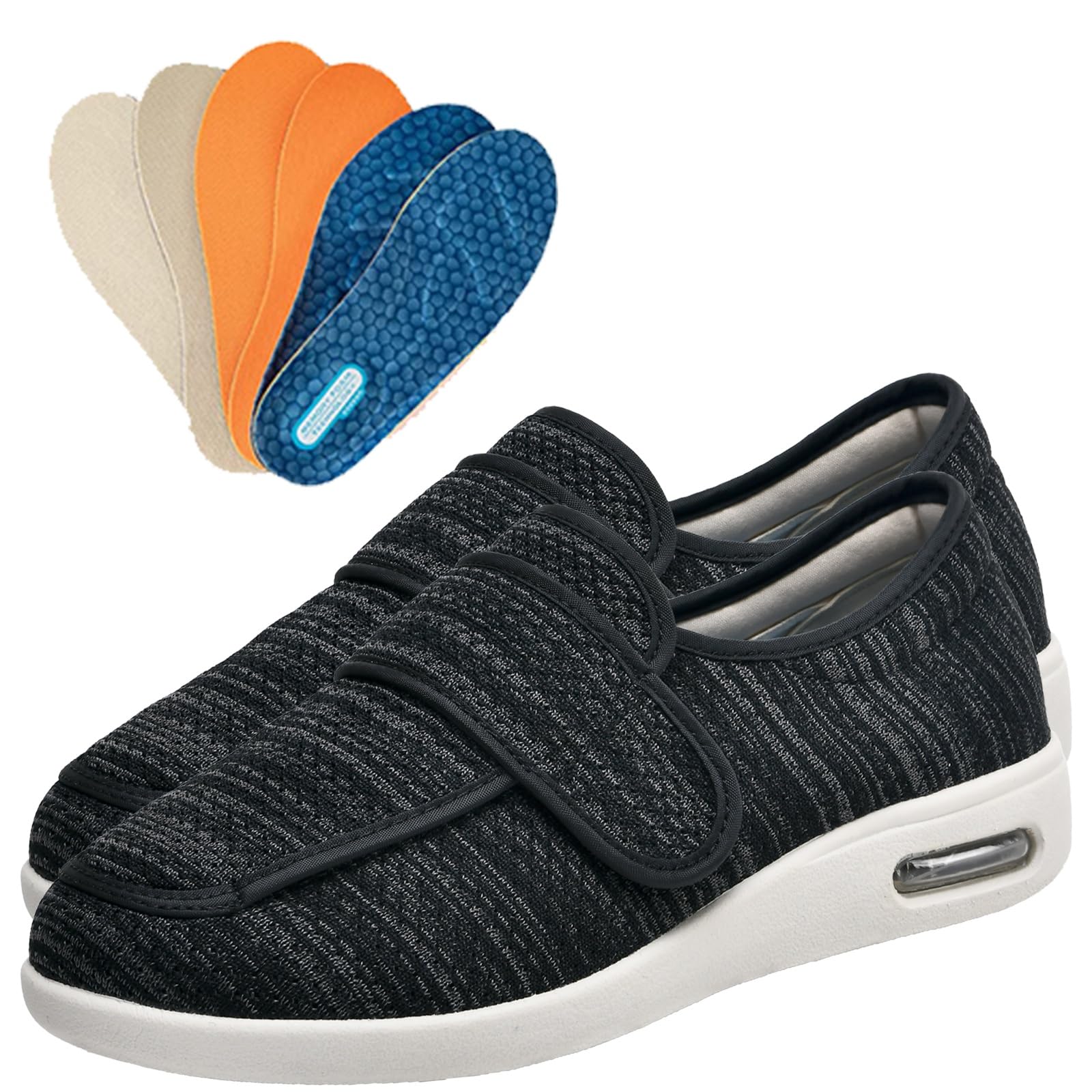 Scarpe per Diabetici Uomo Estive piedi gonfi memory foam uomo Sanitarie Comode Anziani Piedi Gonfi