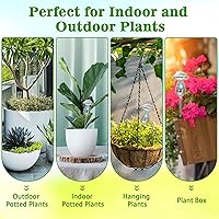 Vista 7 de Globos de Riego para Plantas, 4 Piezas de Color Degradado Arcoíris Iridiscente de Vidrio Transparente en Forma de Hongo con Picos de Riego