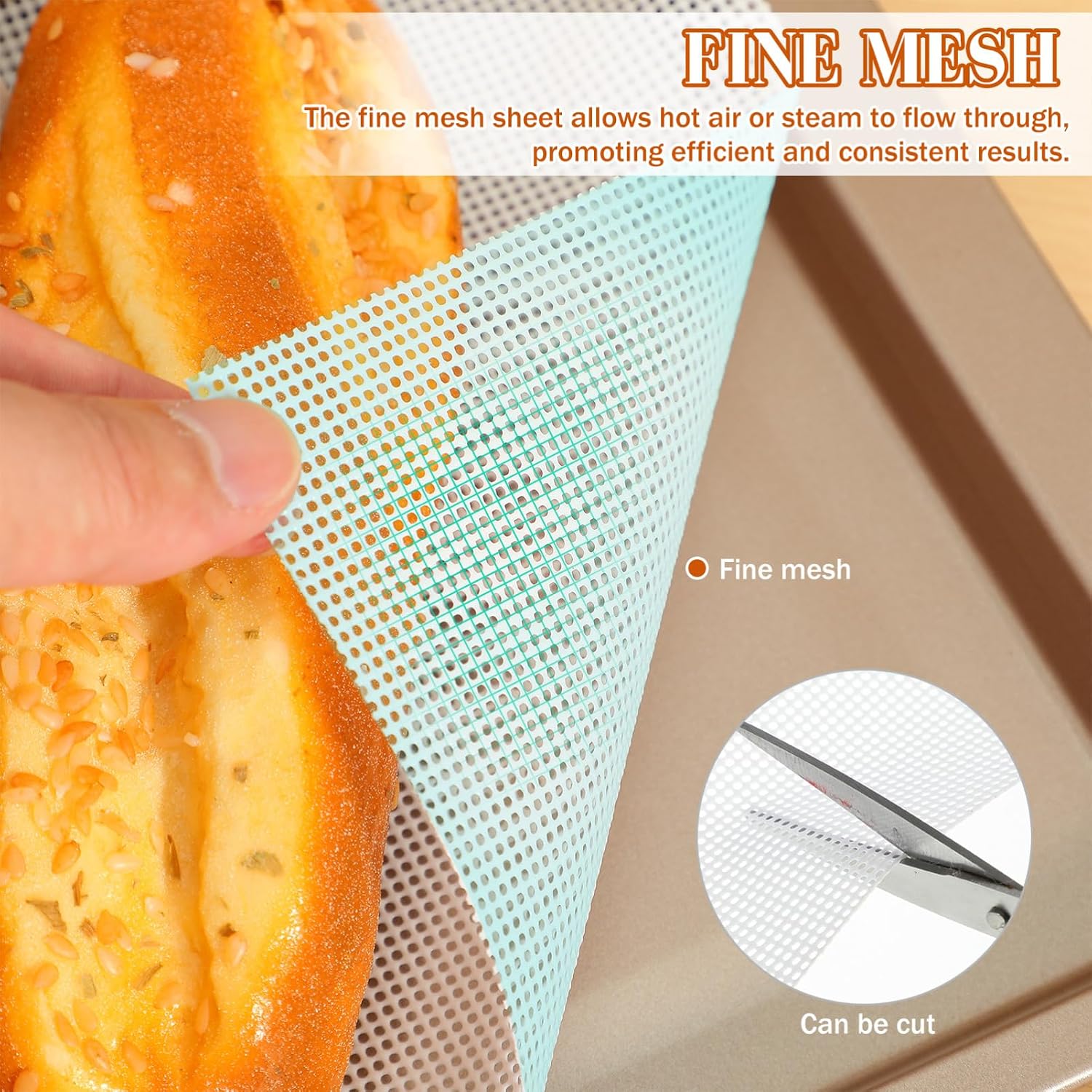 Ciieeo Silicone Steamer Pad 10-Pack Nonstick Mesh Liner 15.7X11.8 Inch Heat-Resistant Reusable Steamer Mat for Oven Microwave Dehydrator Cooking