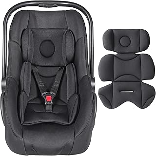 Infant Car Seat Insert, Breathable & Fold Baby Head & Body Support for Infant, Soft Mesh Car Seat Cushion