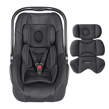 Infant Car Seat Insert, Breathable & Fold Baby Head & Body Support for Infant, Soft Mesh Car Seat Cushion