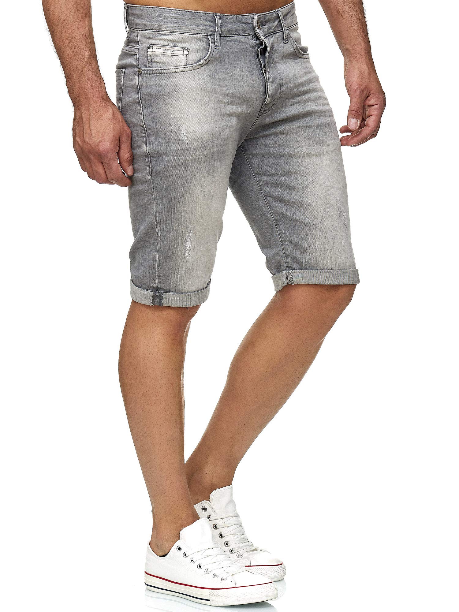 RED BRIDGE Shorts Vaqueros con Aspecto Desgastado Denim