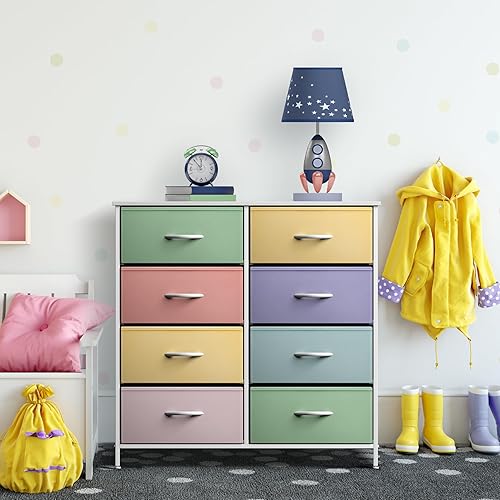 Miniatura 6 de Sorbus Kids Dresser with 8 Drawers - Furniture Storage Chest Tower Unit for Bedroom, Hallway, Closet, Office Organization - Steel Frame, Wood Top,
