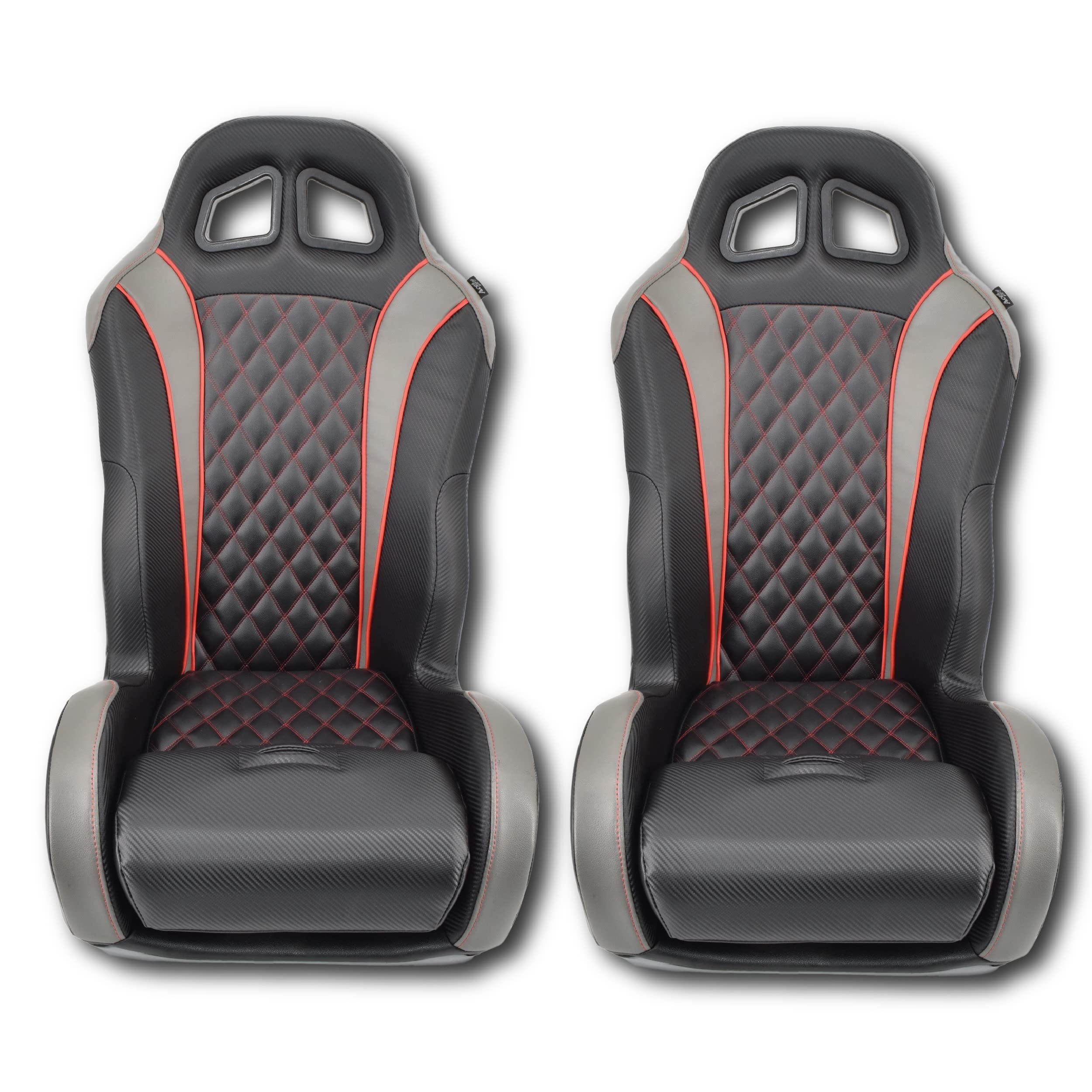 Amazon.com: Aces Racing Suspension Seats for Polaris RZR (Red, Daytona ...