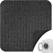 Non-Slip Washing Machine Mat, Washing Machine Mat, Non-Slip 60 x 60 cm, Anti-Vibration Washing Machine Mat, Fridge Floor Protection, Silicone, Absorbent Mat for Washing Machine, Dryer