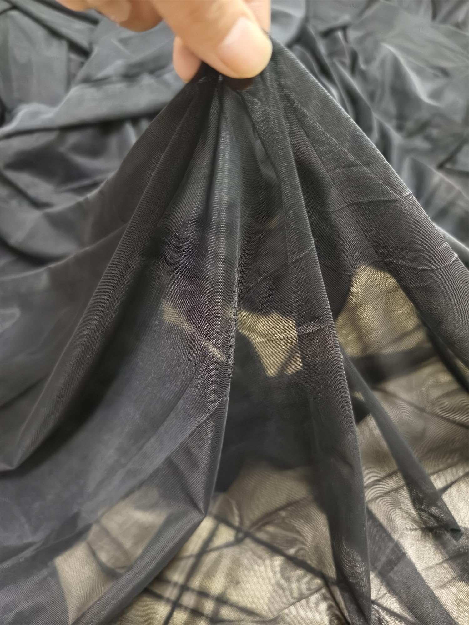 Amazon.com: 4-Way Stretch Net Fabric - Soft and Lightweight Mesh Fabric(90%  Nylon, 10% Spandex)- Sheer Tulle Lace Fabric-for Wedding Dress,Party,DIY  Supplies,Home Decor (Black, 3 Yard pre Cut) : Arts, Crafts & Sewing