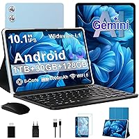 fezawio 10,1 Zoll Android 15 Gaming Tablet Gemini AI 30GB RAM +128GB ROM