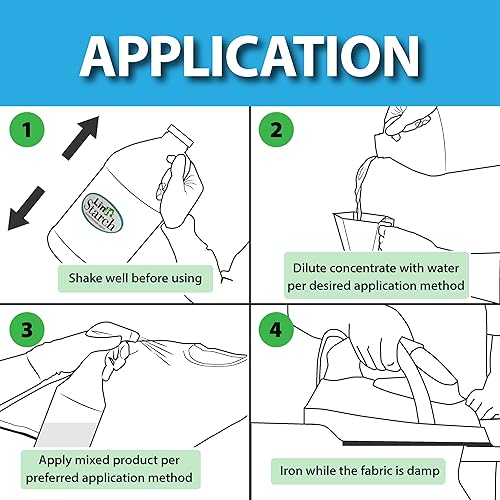 Miniatura 3 de Linit 408440 - Almidón líquido para planchar ropa, perfecto para liberar arrugas, ideal para proyectos de arte y manualidades, slime, máquina de