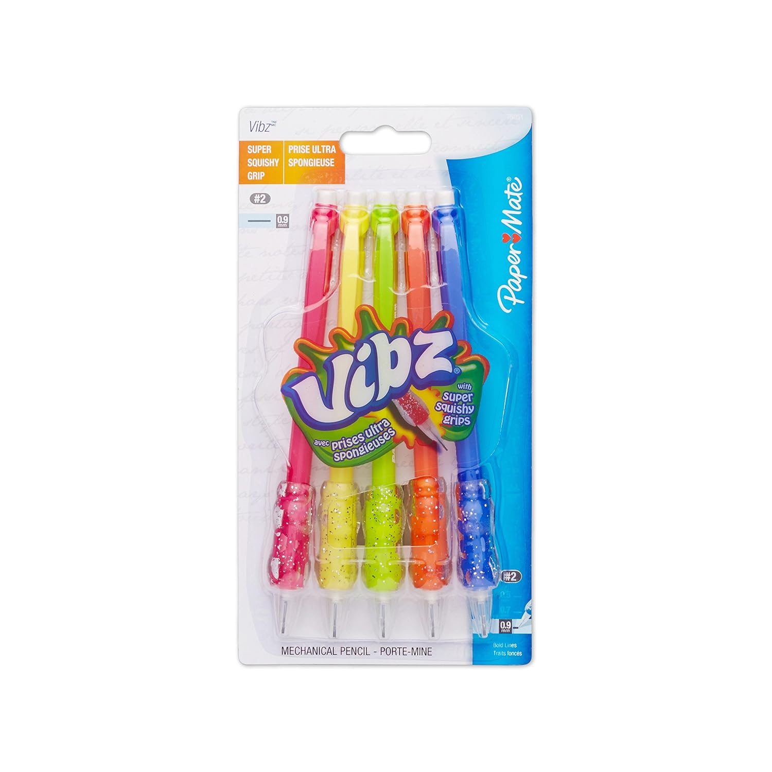 Paper Mate Vibz 0.9mm Mechanical Pencils, 5 Pack(75051) Amazon.in