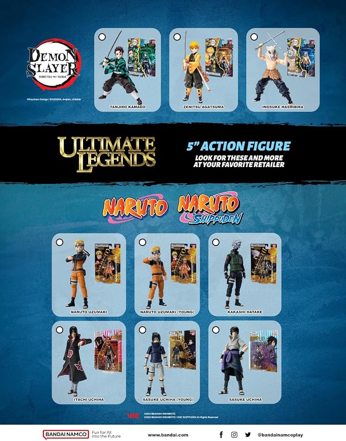 Ultimate Legends - Naruto - Sasuke Uchiha (Young) Figura de Acción 5" miniatura 6
