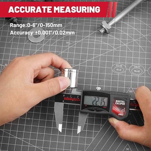Calibrador Digital IP67, Rango 0-6 pulgadas miniatura 6