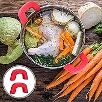 Vista 5 de Assist Pan Handle Holder Silicone: Hot Skillet Handle Covers Pot Holder Sleeve Cast Iron Skillets para planchas esmaltadas Cacerola Sartenes