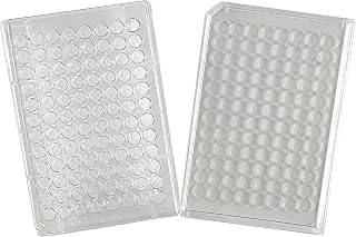 GSC International MP-96 Microplate with 96 Wells and Lid, Clear Polystyrene.