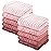 Yoofoss Muslin Baby Washcloths 100% Organic Cotton Face Towels 10 Pack Wash Cloths for Baby 12x12in Soft and Absorbent Baby Wipes (Gradient Pink)
