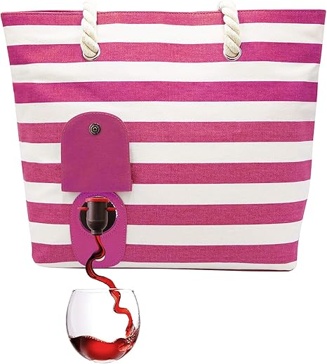 pink beach tote