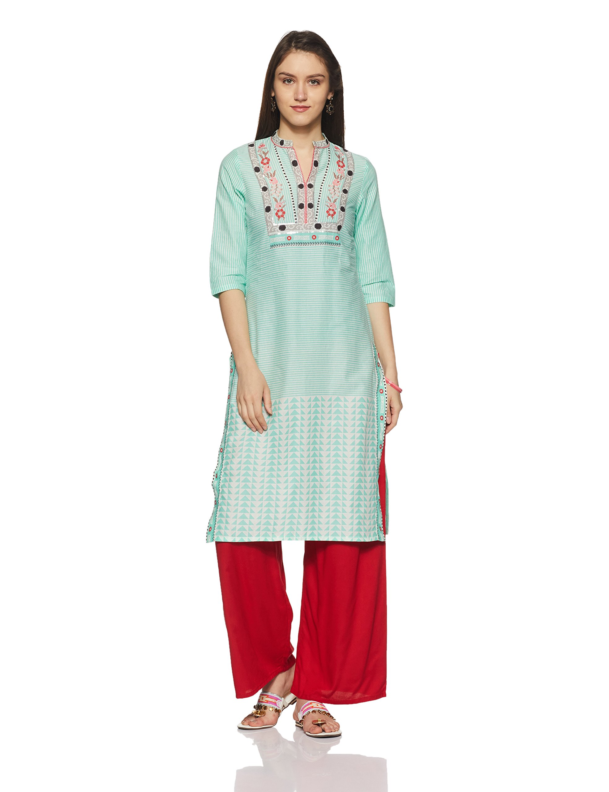 W for WomanWomen's Rayon Straight Kurta