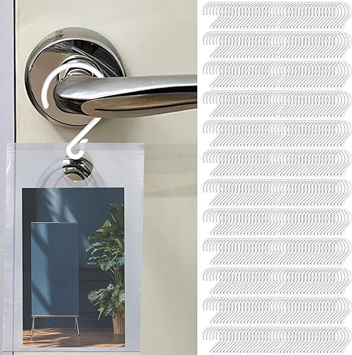 Miniatura 7 de Skywin 2000 bolsas para colgar puertas de 6 x 12 pulgadas  Bolsas transparentes para colgar puertas que protegen volantes, folletos, avisos,