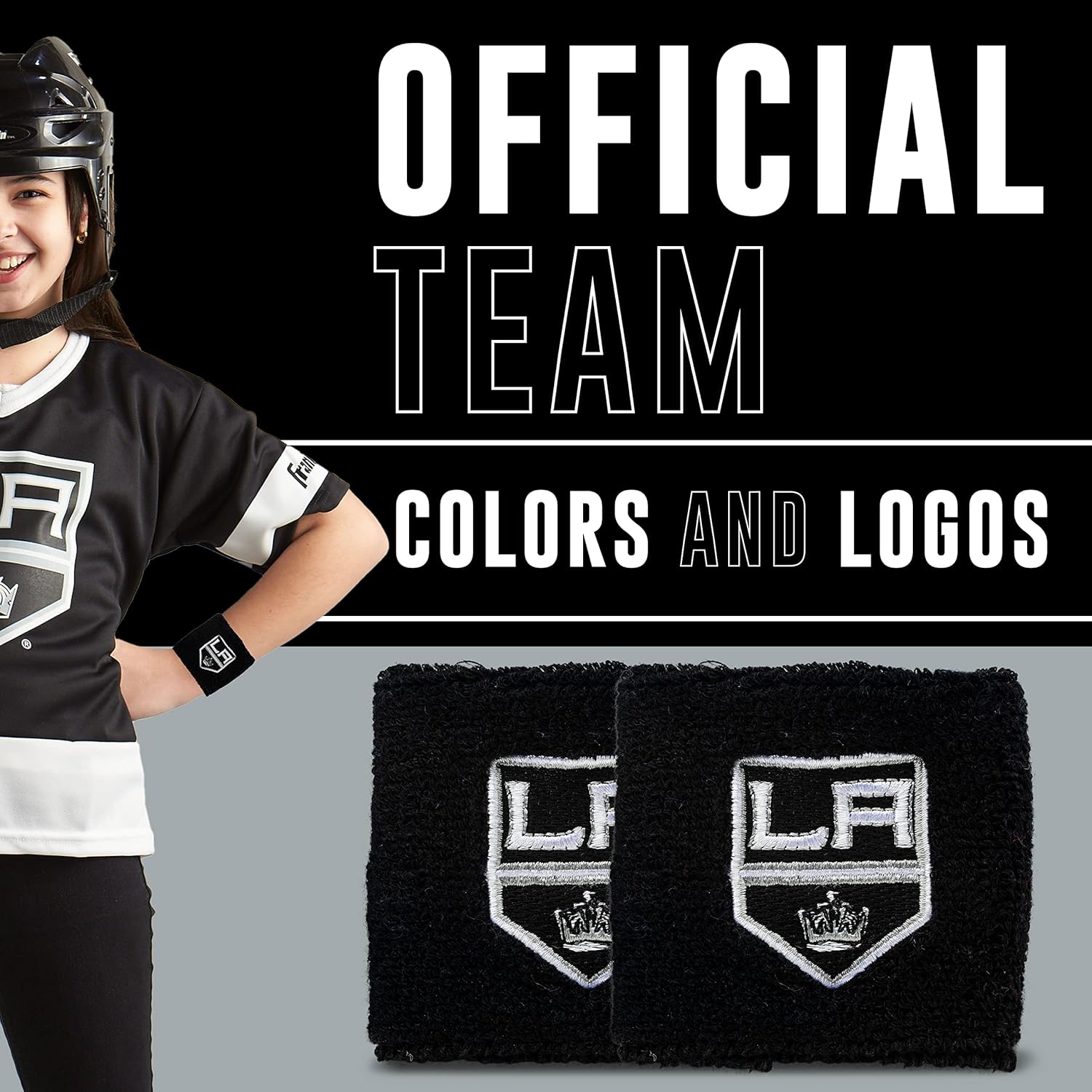 Franklin Sports NHL Anaheim Ducks 2.5" Embroidered Wristbands, One Pair : Sports & Outdoors