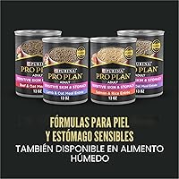 Vista 8 de Purina Pro Plan - Alimento para perros de raza grande con piel y estómago sensibles con probióticos, fórmula de salmón y arroz, bolsa de 34 libras