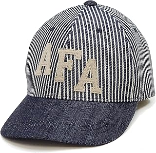 [トイズマッコイ] キャップ TMA2527 ヒッコリーストライプ x デニム 米空軍士官学校 パッチカスタム メッシュ無し ベースボールキャップ メンズ 帽子