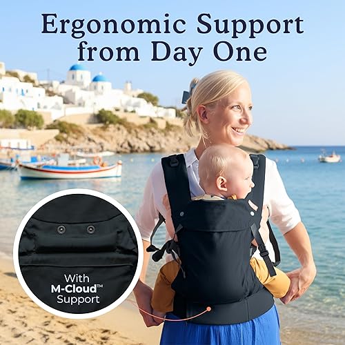 Miniatura 2 de Beco Gemini 2.0 Portabebés para recién nacidos a niños pequeños con soporte M-Cloud - Portabebés de 4 posiciones, portabebés certificado saludable