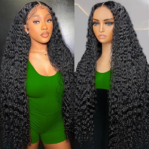 Newrose 30 Inch 13x6 Deep Wave Lace Front Wigs Human Hair 15A Raw 250 Density hd Deep Curly Human Hair Lace Frontal Wig for Women