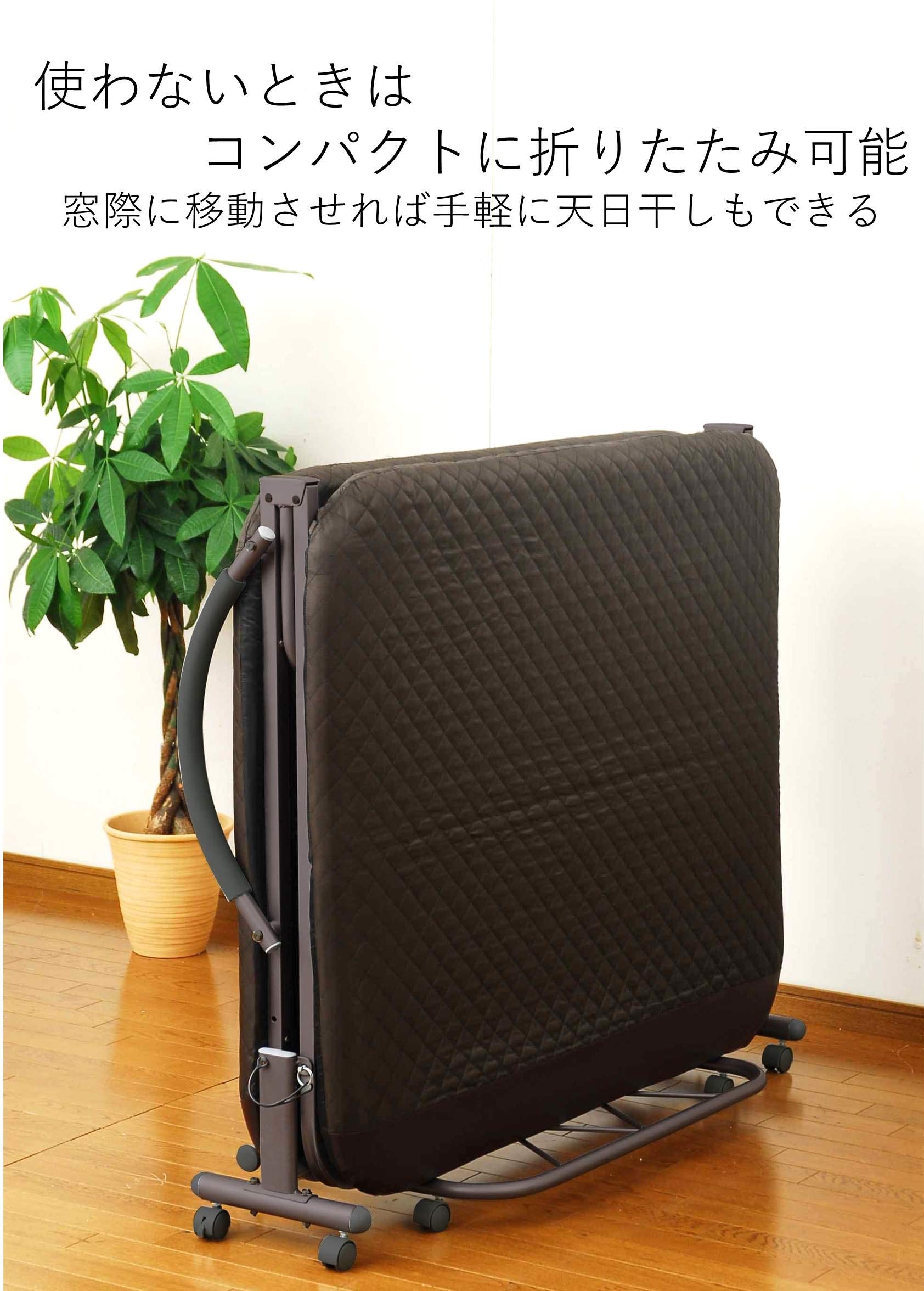 Amazon｜山善(YAMAZEN) 折りたたみベッド セミダブル 14段階